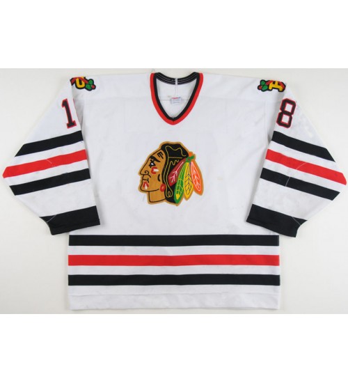 Custom WHL Portland Winterhawks 1997 98 Marian Hossa Home Hockey Jersey White